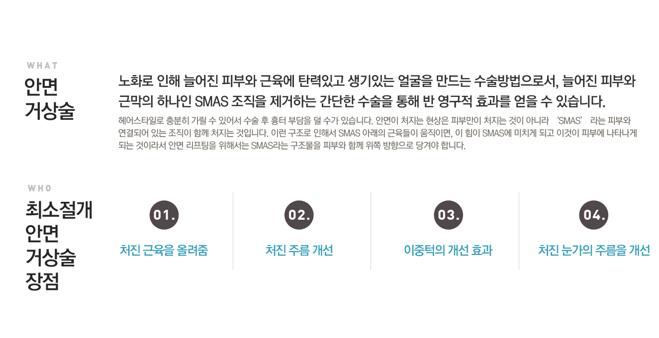 최소절개안면거상술